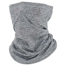 Porabella 保暖/多功能/舒適/透氣/親膚/細絨毛/彈力面罩 WMF002, 1個, 淺麻灰色