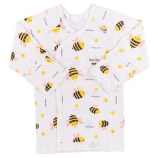 Hans Nature 新生兒四季有機棉按扣蝴蝶衣