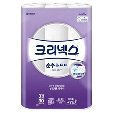 Kleenex 3層純天然紙漿卷式衛生紙, 30m, 30捲, 1袋
