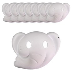 PARTYSHOW 大象紙面具, 單一顏色, 8個