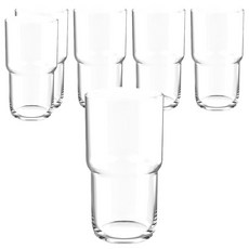 Ocean Glass Modular 可疊式飲料杯 630ml, 6個, 透明色