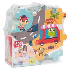 B.toys Land of B. 溫斯島拼圖遊戲地墊, 1個, 多種顏色