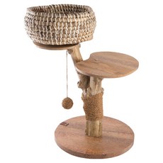 Martin Sellier 樹狀咖啡木貓跳台 60cm, 1個, 咖啡色