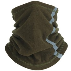 Porabella 保暖抗寒舒適伸縮拉扣柔軟面罩 WMF003, 1個, 軍綠色