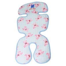 絲涵 嬰兒手推車安全椅透氣柔軟涼墊, 1個, 顏色隨機