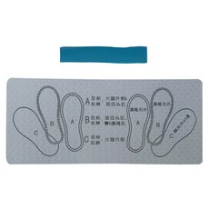 QIDINA 超方便健身深蹲輔助瑜珈墊 附彈力帶 板 B, 灰色, 1個