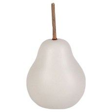 Souplace 現代陶瓷梨形室內裝飾品, 淺灰色