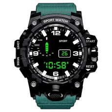 Baide 舒適輕便運動電子錶, 1個, 綠色