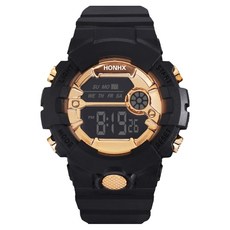 WEIDE 輕量運動電子錶, 1個, 黑金