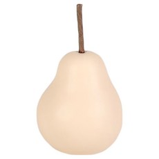 Souplace 現代陶瓷梨形室內裝飾品, 奶油白色