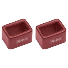 어반카 안전벨트 버클 실리콘 홀더 케이스, 레드, 2개