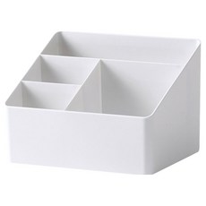 윈프라이스 사선 멀티 화장품 수납 정리함, 화이트, 1개