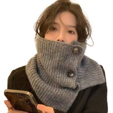 티루마 포근한 방한 넥워머, 그레이, 1개