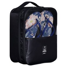 오누젠 신발 가방 보관 정리백, 블랙, 1개