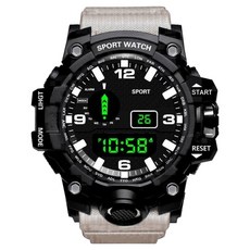 Baide 舒適輕便運動電子錶, 1個, 米色