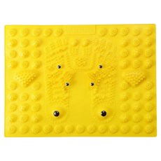 Herbzen 書桌下涼爽腳底按摩磁石 39 x 29 cm, 1個, 單一黃色