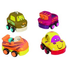 B.toys 寶寶迴力車 方盒 美, 1個, 寶寶迴力車 多色