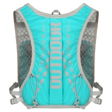 D STIFF 輕量跑步背心揹包, 1個, 綠色