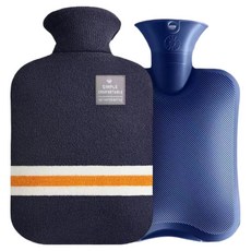 Soulrich 時尚保溫熱水袋 海軍藍外罩 1L, 1套