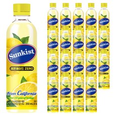 썬키스트 레몬에이드 제로, 350ml, 20개