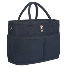 RaelraBear Bunny 帆布托特斜揹包 RA24-560, BLACK