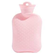 Homesprin 花卉圖案保溫熱水袋 粉紅色 1L, 1個