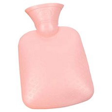 Homesprin 熱水熱敷保溫熱水袋 粉紅色 500ml, 1個