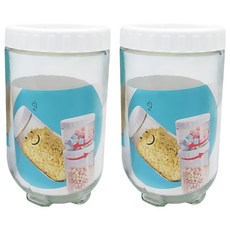 Need LOHAS 享樂活 美食家玻璃儲物罐 CHL809 透明色, 2個, 900ml