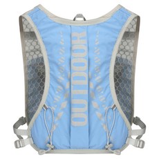 D STIFF 輕量跑步背心揹包, 1個, 淺藍色