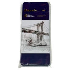 deLi 得力 Finenolo 素描筆組 2H~8B EC26, 黑色, 8個裝