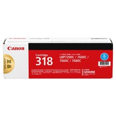 캐논 정품 토너 카트리지 CRG-318C, Cyan, 1개