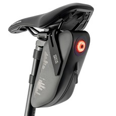 ROCKBROS 洛克兄弟 自行車一體式尾燈座墊包 AS-078-1, 黑色, 1個