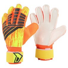 Onnova 安全守門員手套 保護用乳膠 3mm, 1個, 條紋橘黑色