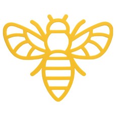 taylor's eye witness 散熱矽膠隔熱墊 蜜蜂, 1個, 黃色