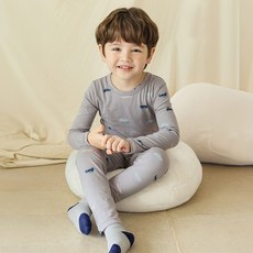 unifriend 童款汽車發熱保暖9分內衣上下套裝