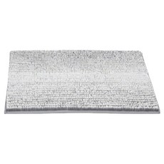 BuyChoo 柏川 雪尼爾 浴室地墊/防滑墊, 1個, 灰色
