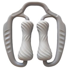 三次方 環形夾腿按摩器 2輪, 淡雅灰, 1個