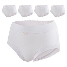 CHIC CHIC 琪琪 雲柔蕾絲聚乳酸抑菌內褲5件組, 顏色隨機