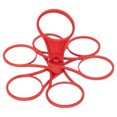 soonZAM 多功能外帶咖啡杯架 6孔 紅色, 1個, 1入