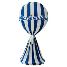 Nature Living 棉花糖條紋彈性電風扇罩, 海軍藍