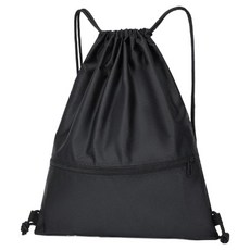 셀리빙 다용도 스포츠 헬스 운동 스트링 백팩, 블랙, 1개