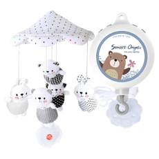 夢之國 黑白吊飾與靜音智能自動音樂盒套組, 1個, 混和顏色