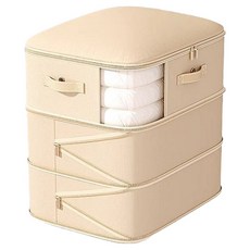 Mashatu空間層疊壓縮被子袋 3層 米色, 1個, 1入