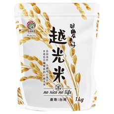 台灣榖堡 與農共好 越光米, 1kg, 1個, CNS 一等米