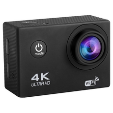 Jinpei 錦沛 真 4K 解析度 SONY Starvis 運動攝影機 防水型/防抖動 APP即時傳輸 JS-07B, 黑色