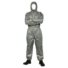 가드맨 포켓형 일회용 PP 원피스 작업복, 그레이, 1개