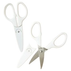 휴대용 안전캡 가위, 화이트, 2개