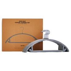 모던하우스 ON 미끄러지지 않는 어깨뿔방지 니트 옷걸이 30p, 그레이, 1개