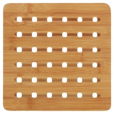 kela 方形竹製隔熱墊, 1個, 褐色