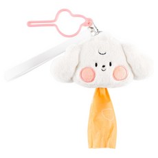 정글몬스터 베베 풉백 배변봉투 파우치, 화이트, 1개, 1개입